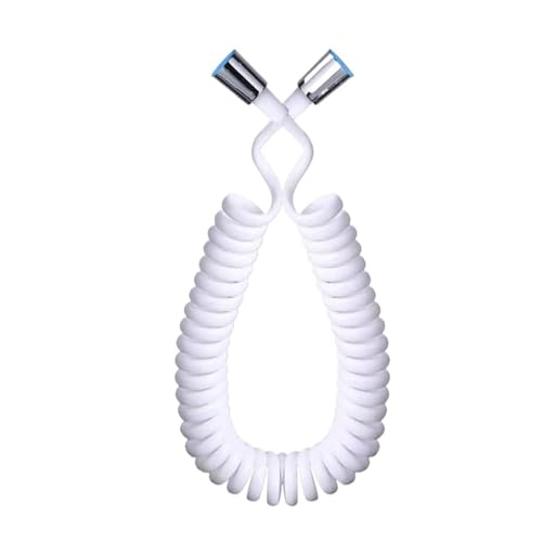 CSFFA Frühling Flexible Einziehbare Schlauch for Dusche Kopf Toilette Bidet Wasser Rohr Sanitär(White 3m) von CSFFA