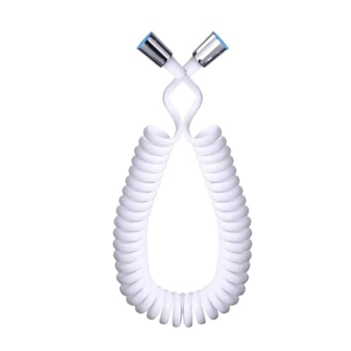 CSFFA Frühling Flexible Einziehbare Schlauch for Dusche Kopf Toilette Bidet Wasser Rohr Sanitär(White 8m) von CSFFA