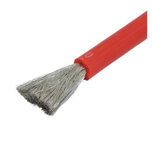 CSFFA Hitzebeständiger Kabeldraht, weicher Silikondraht, 12 AWG, 14 AWG, 16 AWG, 18 AWG, 20 AWG, 22 AWG, 24 AWG, 26 AWG, 28 AWG, 30 AWG, hitzebeständiges Silikon(Red,5m,8 AWG) von CSFFA