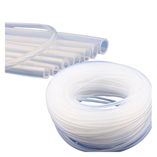 CSFFA Lebensmittelechter, transparenter Silikonkautschukschlauch, 2 3 4 5 6 7 8 9 10 12 14 16 20 mm Außendurchmesser, flexibles Silikonrohr(ID 15mm x 20mm OD) von CSFFA