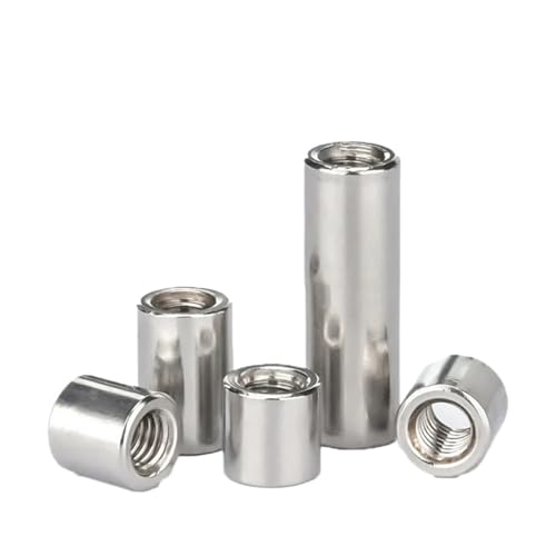 CSFFA M3 M4 M5 M6 M8 M10 ~ M16 304 Edelstahl Verlängerung Verdicken Runde Spalte Joint Kupplung Mutter Zylindrische Verbinden Schraube(OD8xM4x8 10pcs) von CSFFA