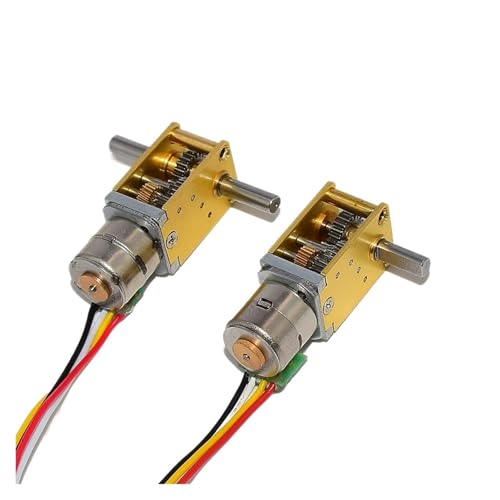 CSFFA Micro 10mm Vollmetallgetriebe Schrittmotor DC 5V 6V Minderer Einzelachse/Doppelwelle DIY Smart Robot Car((D) RATIO 236_DOUBLE-SHAFT) von CSFFA