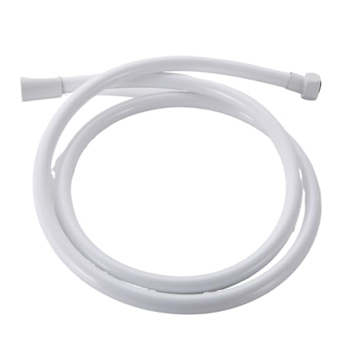 CSFFA PVC-Brauseschlauch, flexibel, flexibles Duschrohr for Badezimmer-Duschkopf, 1,5 m, golden, silber, schwarz, Duschschlauch for Badewanne(WHITE) von CSFFA
