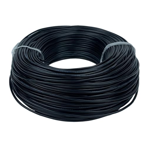 CSFFA RV Kupferdraht Flexibles Kabel Elektrisches PVC-Elektrokabel 300/500 V Single-Core Multi-Strang Flexibler Draht for Auto-Audiokabel(Black,5m,Square 0.75mm) von CSFFA