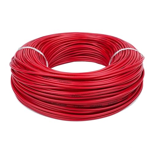 CSFFA RV Kupferdraht Flexibles Kabel Elektrisches PVC-Elektrokabel 300/500 V Single-Core Multi-Strang Flexibler Draht for Auto-Audiokabel(Red,10m,Square 1.5mm) von CSFFA