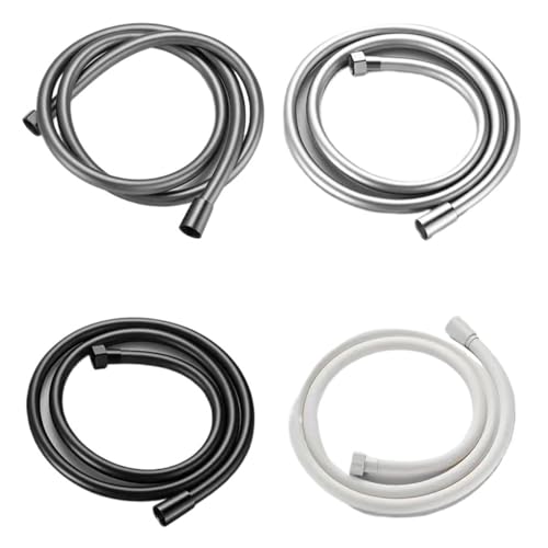 CSFFA Schwarz/Silber/Glod SS304 Badezimmer-Brauseschlauch, Handbrause, Wasserrohrarmaturen, Ersatz-Brausekopfschlauch(White 2m) von CSFFA