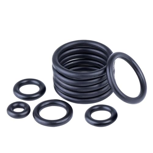 CSFFA Schwarzer Nitril-O-Ring, Dicke CS 1 mm/1,5 mm/2 mm/3 mm, Außendurchmesser 3–80 mm, ölbeständige Gummidichtung(OD 15mm(20pcs),CS 1mm) von CSFFA