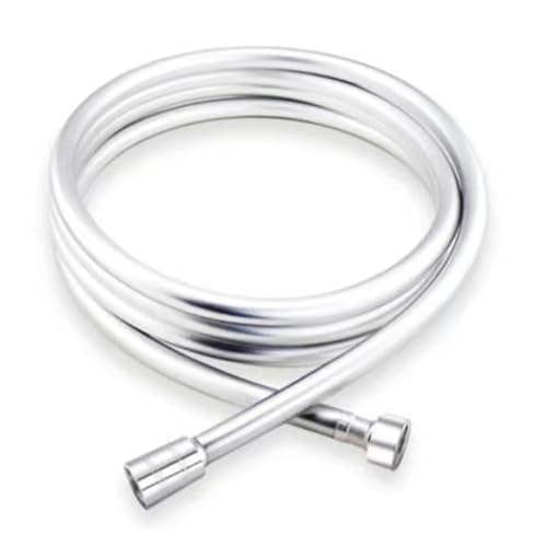CSFFA Silberner PVC-Silikon-Duschschlauch, verdrehsicherer flexibler Duschschlauch for Duschkopf, Badezimmer-Zubehör, 1,5/2 m(1.5m) von CSFFA