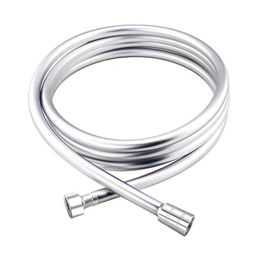 CSFFA Silberner PVC-Silikon-Duschschlauch, verdrehsicherer flexibler Duschschlauch for Duschkopf, Badezimmer-Zubehör, 1,5/2 m(2m) von CSFFA
