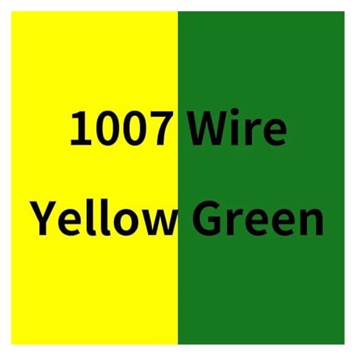CSFFA UL1007 Elektronischer Draht 18AWG 16AWG Flexibles Kabel PVC-isoliertes verzinntes Kupfer Schwarz Rot Umwelt-LED-Leitung DIY-Kabel(Yellow Green,80M,18AWG) von CSFFA