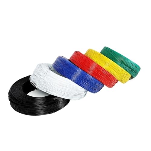 CSFFA UL1571 Elektronischer Draht 32 30 28 26 AWG Flexibles Kabel PVC-isoliertes verzinntes Kupfer Umwelt-LED-Leitung DIY-Kabel(Green,5 meters,32AWG) von CSFFA
