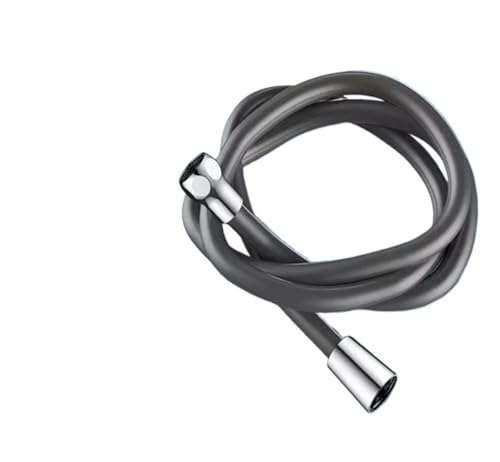 CSFFA Verbesserter Silikon-Duschschlauch for Badezimmer, beliebig biegbar, explosionsgeschützt, wickelsicherer Duschkopfschlauch, hochfestes Design(Gray,150cm) von CSFFA