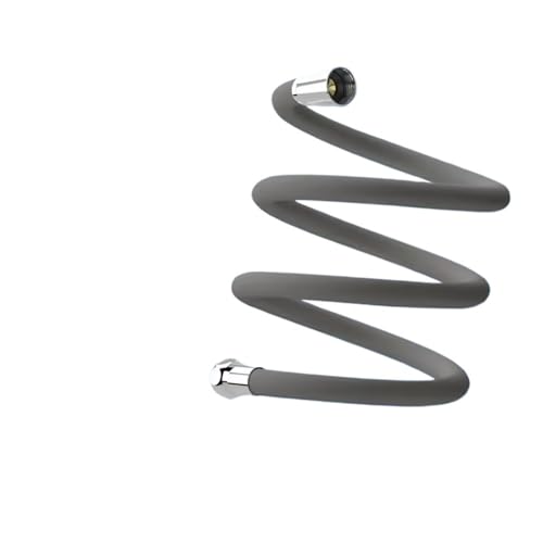 CSFFA Verbesserter Silikon-Duschschlauch for Badezimmer, beliebig biegbar, explosionsgeschützt, wickelsicherer Duschkopfschlauch, hochfestes Design(Light Grey,200cm) von CSFFA