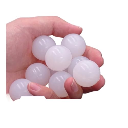 CSFFA Weißer, fester Silikon-Hüpfball 2/2,5/3,5/4/5,5/6,5/7,5/8,5/9/10/11/12/13/14/15/16/18 19/20/22/25/28/30/32/35-70 mm(10 PCS,7mm) von CSFFA