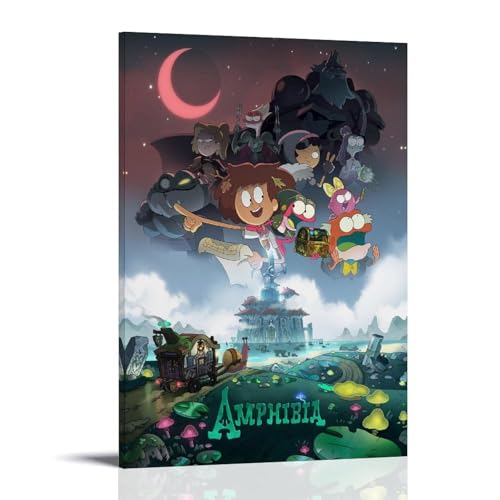 CSFWRUKL Amphibia Cartoon Classic Art Poster Dekorative Malerei Leinwand Wandkunst Wohnzimmer Poster Schlafzimmer Malerei,Wandkunst Bilddruck Moderne Familienzimmer Dekor 12x18inch(30x45cm) von CSFWRUKL