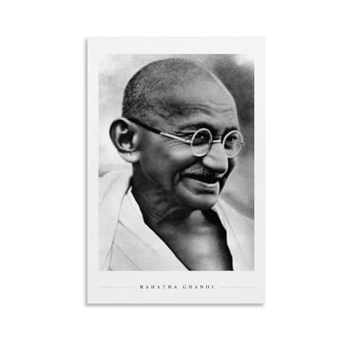 CSFWRUKL Ghandi Poster Dekorative Malerei Leinwand Wandkunst Wohnzimmer Poster Schlafzimmer Malerei,Wandkunst Bilddruck Moderne Familienzimmer Dekor 12x18inch(30x45cm) von CSFWRUKL