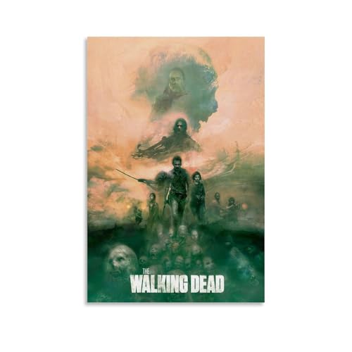 CSFWRUKL The Walking Dead Poster Dekorative Malerei Leinwand Wandkunst Wohnzimmer Poster Schlafzimmer Malerei,Wandkunst Bilddruck Moderne Familienzimmer Dekor 08x12inch(20x30cm) von CSFWRUKL