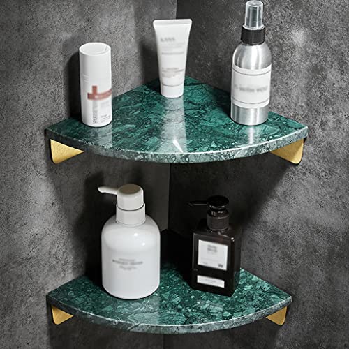 CSHETNRUI Eck-Dusch-Caddy Badregale Schweberegale Licht Marmor Rack Wandmontage Kosmetik Shampoo Dreieck Lagerregal Küchenregale Gewürzregal Extrem Langlebig / Fan SD Doppelschicht von CSHETNRUI