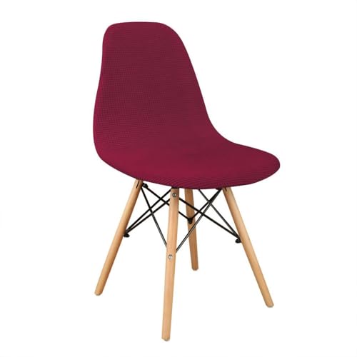 CSHWXY 1 PC Jacquard Shell Stuhlbezug Kurze Rückenlehne Stretch Verstellbarer Esszimmersitz Für Bar Party Home Decor, 12, 1 Stück von CSHWXY