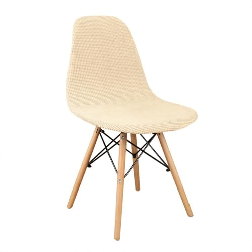 CSHWXY 1 PC Jacquard Shell Stuhlbezug Kurze Rückenlehne Stretch Verstellbarer Esszimmersitz Für Bar Party Home Decor,04,1 Stück von CSHWXY