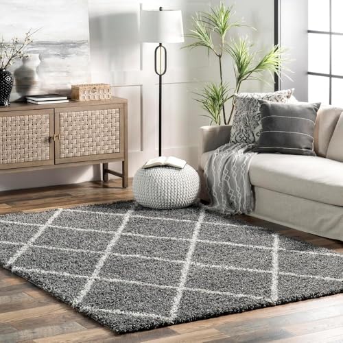 CSHWXY Shag Area Teppich 9x12 Shag Area Teppich Dunkelgrau Elfenbein Teppiche,Grau,A CSHWXY Shag Area Teppich 9x12 Shag Area Teppich Dunkelgrau Elfenbein Teppiche,Grau,A von CSHWXY