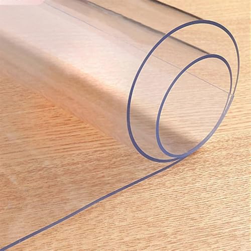 CSHWXY Transparenter PVC-Tischschutz, Kunststoff-Tischabdeckung, Schutz, Schreibtischschutz, Schreibtischunterlage, wasserdicht, transparent, 70 cm x 220 cm von CSHWXY