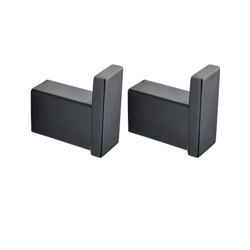 Handtuchhalter mit mattschwarzem Haken, Handtuchstange aus Edelstahl 304, doppelte Handtuchablage, Papierhalter, Taschentuchhalter, Toilettenbürstenhalter, Haken 2 Handtuchhalter mit mattschwarzem Haken, Handtuchstange aus Edelstahl 304, doppelte Handtuchablage, Papierhalter, Taschentuchhalter, Toilettenbürstenhalter, Haken 2 von CSHWXY