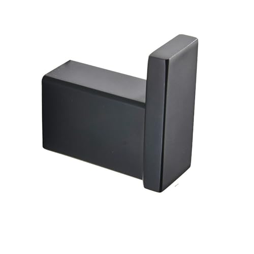 Handtuchhalter mit mattschwarzem Haken, Handtuchstange aus Edelstahl 304, doppelte Handtuchablage, Papierhalter, Taschentuchhalter, Toilettenbürstenhalter, Haken Handtuchhalter mit mattschwarzem Haken, Handtuchstange aus Edelstahl 304, doppelte Handtuchablage, Papierhalter, Taschentuchhalter, Toilettenbürstenhalter, Haken von CSHWXY