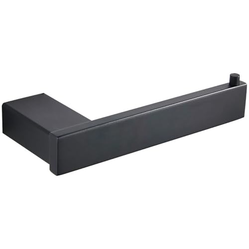 Handtuchhalter mit mattschwarzem Haken, Handtuchstange aus Edelstahl 304, doppelte Handtuchablage, Papierhalter, Taschentuchhalter, Toilettenbürstenhalter, Papierrollenhalter Handtuchhalter mit mattschwarzem Haken, Handtuchstange aus Edelstahl 304, doppelte Handtuchablage, Papierhalter, Taschentuchhalter, Toilettenbürstenhalter, Papierrollenhalter von CSHWXY