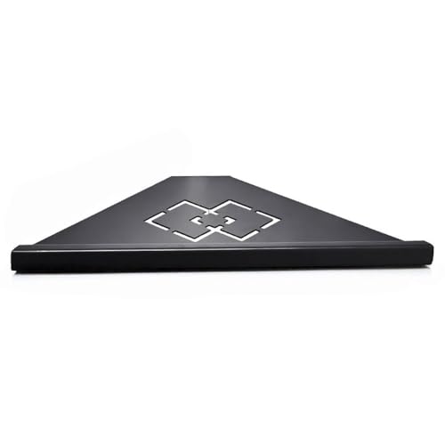 Handtuchhalter mit mattschwarzem Haken, Handtuchstange aus Edelstahl 304, doppelte Handtuchablage, Papierhalter, Taschentuchhalter, Toilettenbürstenhalter, dreieckiger Korb von CSHWXY