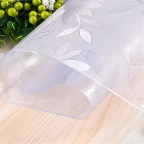 PVC-Tischset, Glas, weiche Stoff-Tischdecke, transparent, wasserdicht, für Wohnzimmer, Zuhause, Tischdeckendicke optional, Cosmos 1,0 mm, 70 x 110 cm von CSHWXY