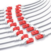 CSL 20x Cat 6 Gigabit Ethernet LAN Kabel - mehrfach geschirmt - UTP Gigabit - 1000 Mbit/s - Patchkabel - Netzwerkkabel - 0,5m von CSL-COMPUTER