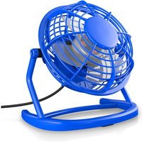 Csl-computer - csl Mini USB-Ventilator, Tischventilator neigbar, An/Aus-Schalter, optimal für den Schreibtisch, blau von CSL-COMPUTER