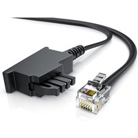 Csl - 15m Telefonkabel tae-f Stecker auf RJ11 Stecker Int. Norm 6P4C / 4-polig belegt Flachkabel - tae-f - schwarz Csl - 15m Telefonkabel tae-f Stecker auf RJ11 Stecker Int. Norm 6P4C / 4-polig belegt Flachkabel - tae-f - schwarz von CSL-COMPUTER