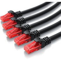 Csl-computer - csl 5x Cat 6 Gigabit Ethernet lan Kabel - mehrfach geschirmt - utp Gigabit - 1000 Mbit/s - Patchkabel - Netzwerkkabel - 0,25m von CSL-COMPUTER