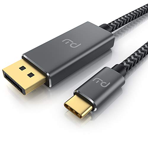 8K USB C auf Displayport Kabel 2m – UHD 3840 x 2160 @ 120 Hz – USB Typ C zu DP Konverter – Thunderbolt 3 Kompatibel MacBook Pro 2020 2019 2018 MacBook Air iPad Pro 2020 2018 XPS15 Surface Book von CSL-Computer