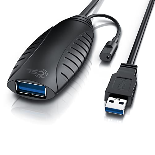 CSL - 10m USB 3.2 Repeaterkabel Verlängerungskabel aktiv - 10 Meter - USB 3.2 Gen1 - Repeater Verlängerung Verstärker Kabel – für Drucker Tastatur Scanner uvm- komp. USB 2.0 USB 3.0 USB 3.1 CSL - 10m USB 3.2 Repeaterkabel Verlängerungskabel aktiv - 10 Meter - USB 3.2 Gen1 - Repeater Verlängerung Verstärker Kabel – für Drucker Tastatur Scanner uvm- komp. USB 2.0 USB 3.0 USB 3.1 von CSL-Computer