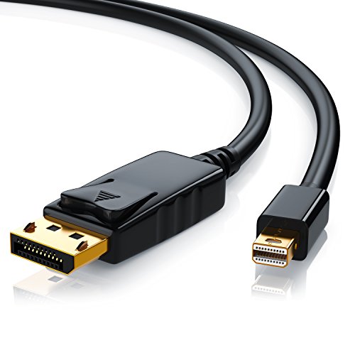 CSL - Mini Displayport auf Displayport 1m - inkl. Tonübertragung - kompatibel mit Thunderbolt 1- und Thunderbolt 2-Ports - UHD 3840x2160 bei 30 Hz von CSL-Computer