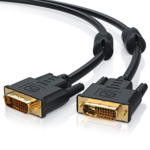 CSL - 1m High Speed DVI zu DVI Kabel - Dual Link 24 1 - vergoldete Kontakte - HDTV Auflösungen bis 2560x1600-2X Ferritkern - verzinnte OFC Kupferleiter - x.v.Color von CSL-Computer