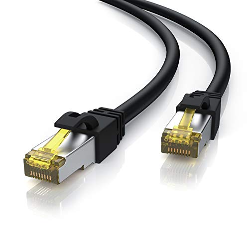 CSL 20m Cat 7 Outdoor Netzwerkkabel Gigabit Ethernet LAN Kabel - 10000 Mbit S - Patchkabel - Cat.7 Rohkabel S FTP Pimf Schirmung mit RJ 45 Stecker - abriebfest – ölbeständig – wasserfest – IP66 CSL 20m Cat 7 Outdoor Netzwerkkabel Gigabit Ethernet LAN Kabel - 10000 Mbit S - Patchkabel - Cat.7 Rohkabel S FTP Pimf Schirmung mit RJ 45 Stecker - abriebfest – ölbeständig – wasserfest – IP66 von CSL-Computer