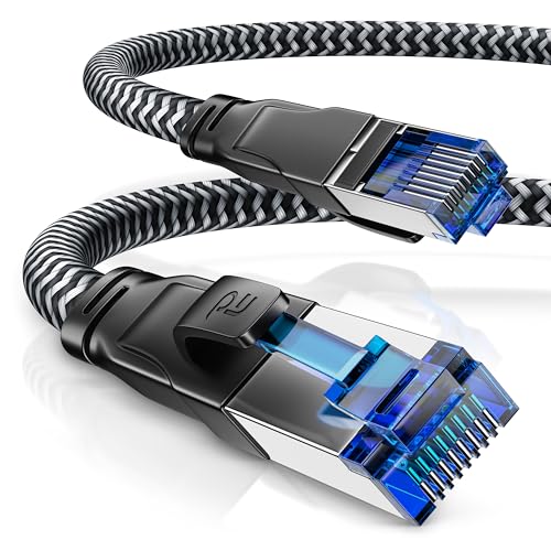 CSL - 2m Netzwerkkabel CAT 8 - LAN Kabel Patchkabel - Baumwollmantel - CAT8.1 High Speed Gigabit Ethernet Cable - 40 Gbits - S/FTP PIMF - RJ45 Stecker - Cat6 Cat7 Cat8 komp - 2 Meter - schwarz CSL - 2m Netzwerkkabel CAT 8 - LAN Kabel Patchkabel - Baumwollmantel - CAT8.1 High Speed Gigabit Ethernet Cable - 40 Gbits - S/FTP PIMF - RJ45 Stecker - Cat6 Cat7 Cat8 komp - 2 Meter - schwarz von CSL-Computer
