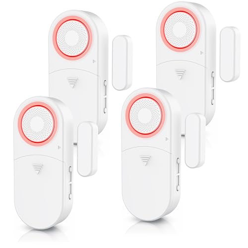 CSL - 4X Fensteralarm Einbruchschutz - Türalarm - 120 dB lauter Signalton Alarmsensor - Tür und Fenster - 2er Set mit Batterien - Alarmanlage - Wohnmobil - Gartenhaus CSL - 4X Fensteralarm Einbruchschutz - Türalarm - 120 dB lauter Signalton Alarmsensor - Tür und Fenster - 2er Set mit Batterien - Alarmanlage - Wohnmobil - Gartenhaus von CSL-Computer