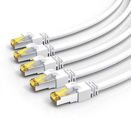 CSL - 5 x 0,25m CAT 7 Netzwerkkabel Gigabit Ethernet LAN Kabel - 10000 Mbit s - Patchkabel - Cat.7 Rohkabel S FTP PIMF Schirmung mit RJ 45 Stecker - Switch Router Modem Access Point CSL - 5 x 0,25m CAT 7 Netzwerkkabel Gigabit Ethernet LAN Kabel - 10000 Mbit s - Patchkabel - Cat.7 Rohkabel S FTP PIMF Schirmung mit RJ 45 Stecker - Switch Router Modem Access Point von CSL-Computer