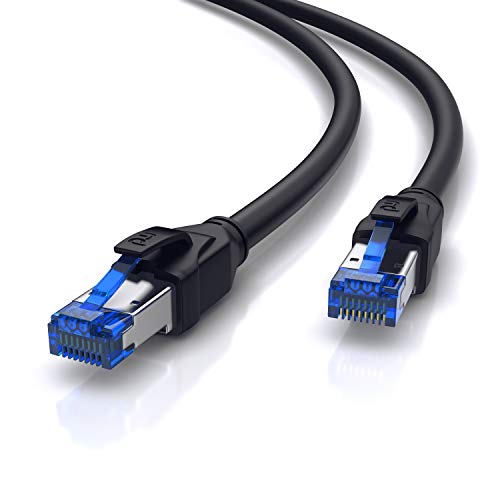 CSL - 7,5m CAT.8 Netzwerkkabel Outdoor 40 Gbits - LAN Kabel Patchkabel Datenkabel - CAT 8 High Speed Gigabit Ethernet Cable - 40000 Mbits - abriebfest – ölbeständig – wasserfest – IP66 CSL - 7,5m CAT.8 Netzwerkkabel Outdoor 40 Gbits - LAN Kabel Patchkabel Datenkabel - CAT 8 High Speed Gigabit Ethernet Cable - 40000 Mbits - abriebfest – ölbeständig – wasserfest – IP66 von CSL-Computer