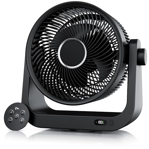 CSL - Akku Tischventilator mit Fernbedienung – sehr leise - DC Motor - Oszillation – Timer – 10 Geschwindigkeitsstufen – Fernbedienung mit Magnethalterung am Gerät – Display CSL - Akku Tischventilator mit Fernbedienung – sehr leise - DC Motor - Oszillation – Timer – 10 Geschwindigkeitsstufen – Fernbedienung mit Magnethalterung am Gerät – Display von CSL-Computer