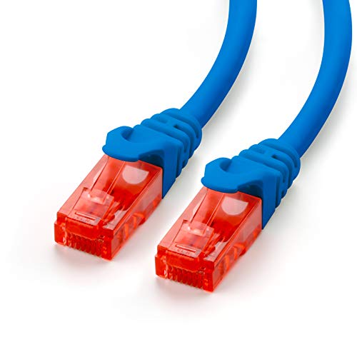 CSL-Computer CAT.6 Ethernet Patchkabel (RJ45) | 2m | blau | LAN-Kabel | UTP | 10/100/1000 Mbit/s von CSL-Computer
