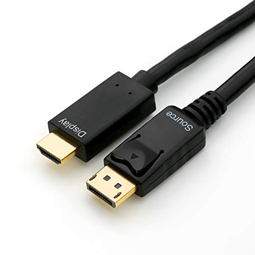CSL-Computer DisplayPort/HDMI Kabel | 2m | schwarz | HDCP-konform | 4K/30Hz | Ethernet-Kanal von CSL-Computer