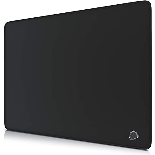 CSL-Computer TITANWOLF - XXL Speed Gaming Mauspad Titanwolf Schwarz 440 x 350mm - XXL Mousepad - Tischunterlage Large Size - verbessert Präzision und Geschwindigkeit von CSL-Computer