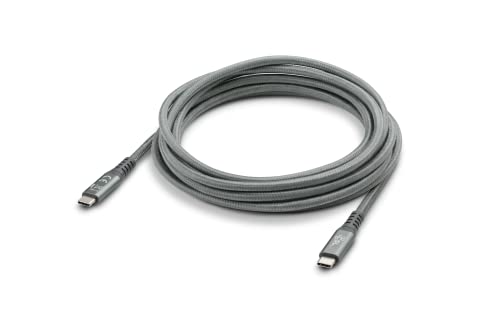 CSL-Computer USB 3.2 Gen2 2x2 Typ-C Kabel Bundle, 3x 3m Länge, Datenübertragungsrate bis zu 20 Gbit/s, Leistung bis zu 100W, Metallstecker, Nylonmantel, grau von CSL-Computer