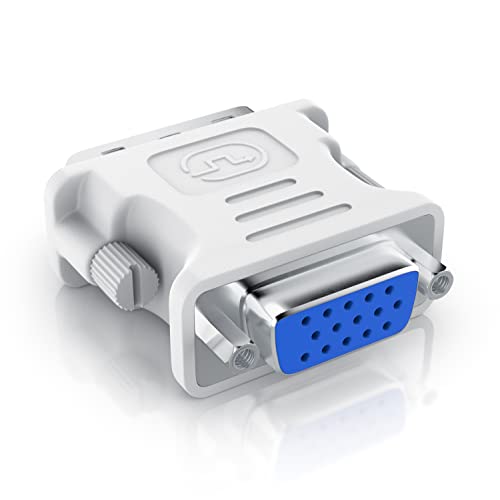 CSL - DVI Adapter DVI-I Stecker VGA Buchse - Monitoradapter PC TFT Beamer/Grafikkarten Verbinder digital auf anlalog Signalübertragung von CSL-Computer